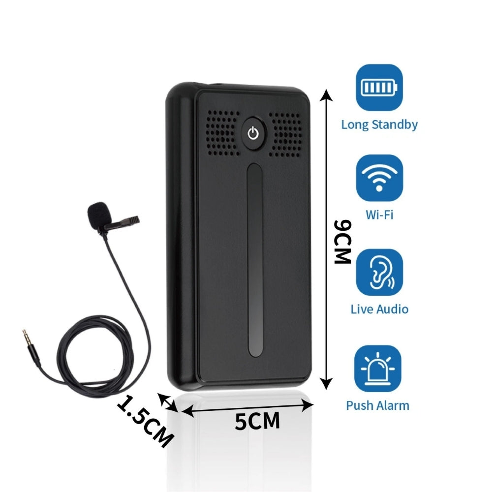 AR02 Wi-Fi Worldwide Live Streaming Audio Recorder Sound Activated Push Notification