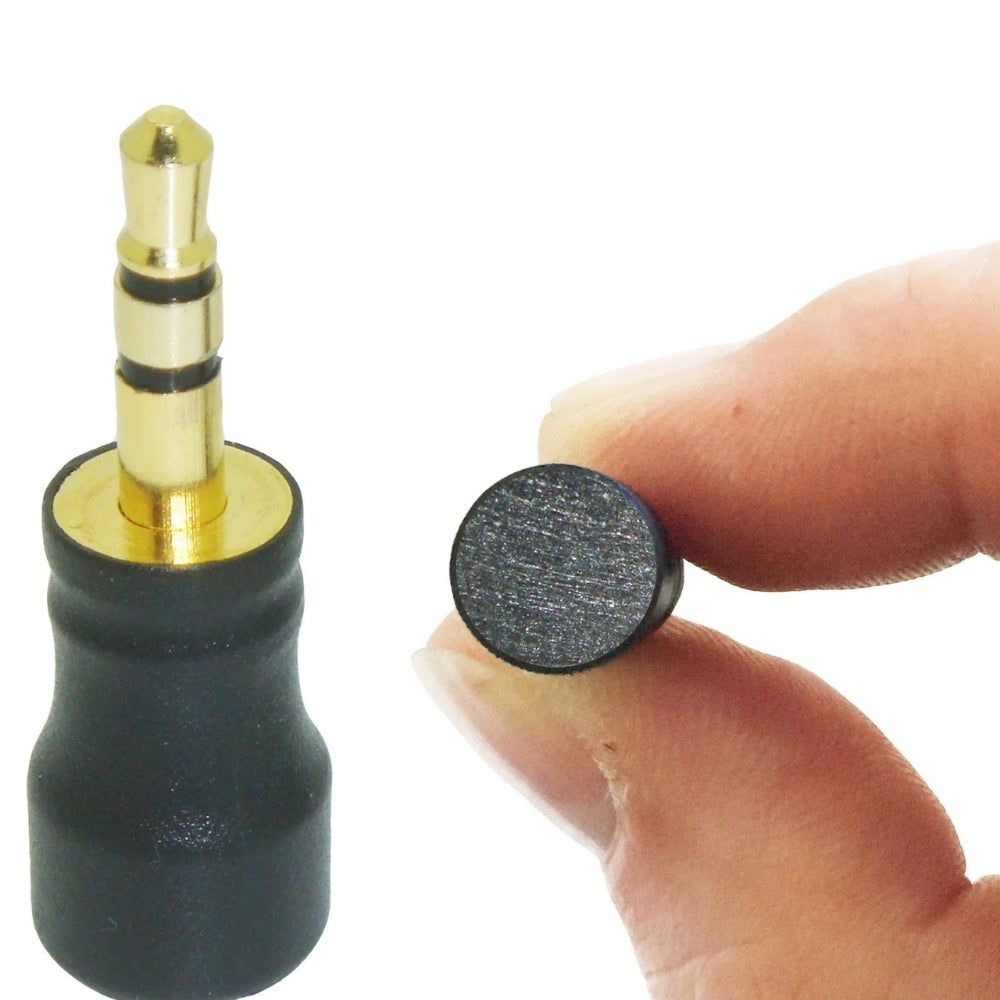 Miniature 3.5mm TRS True Stereo Wired Microphone for PC, Laptop and Digital Voice Recorder