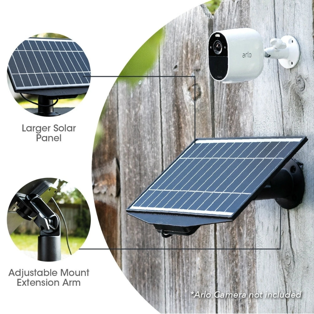Additional Spare External 3.3W Solar Panel For Y9 4G Wi-Fi Security Camera
