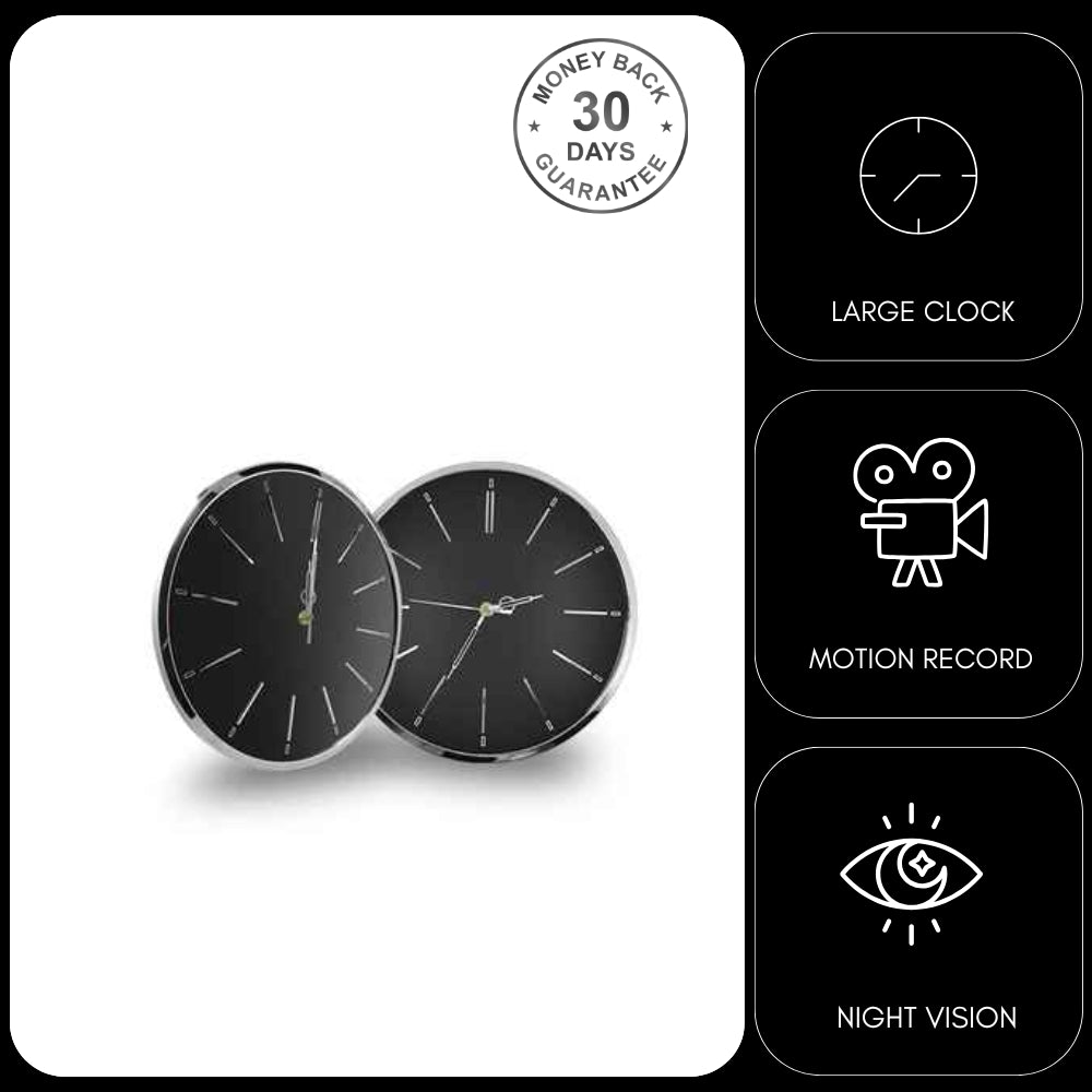 Large Wall Clock Camera Wireless Wi-Fi 1080p HD Motion Detection Video Recorder