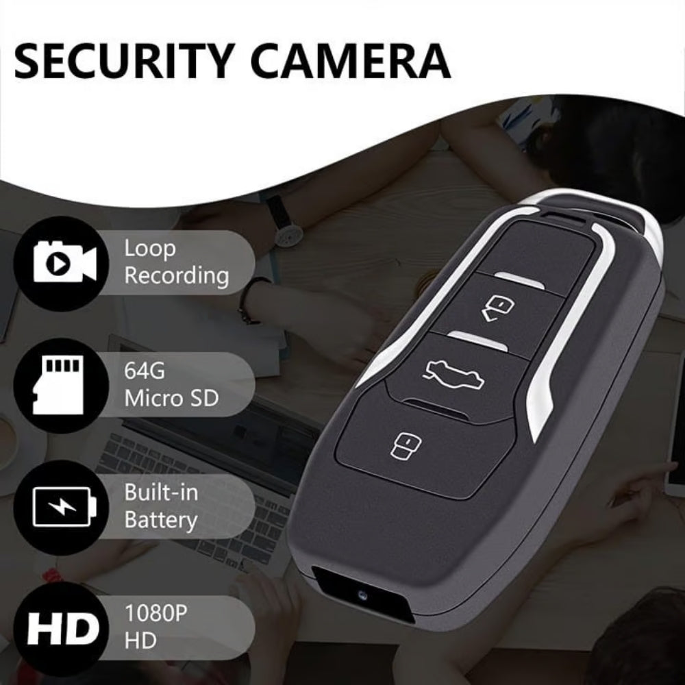 Car Key Remote Camera Full HD 1080p Video Motion Detection Night Vision & Sound Recorder