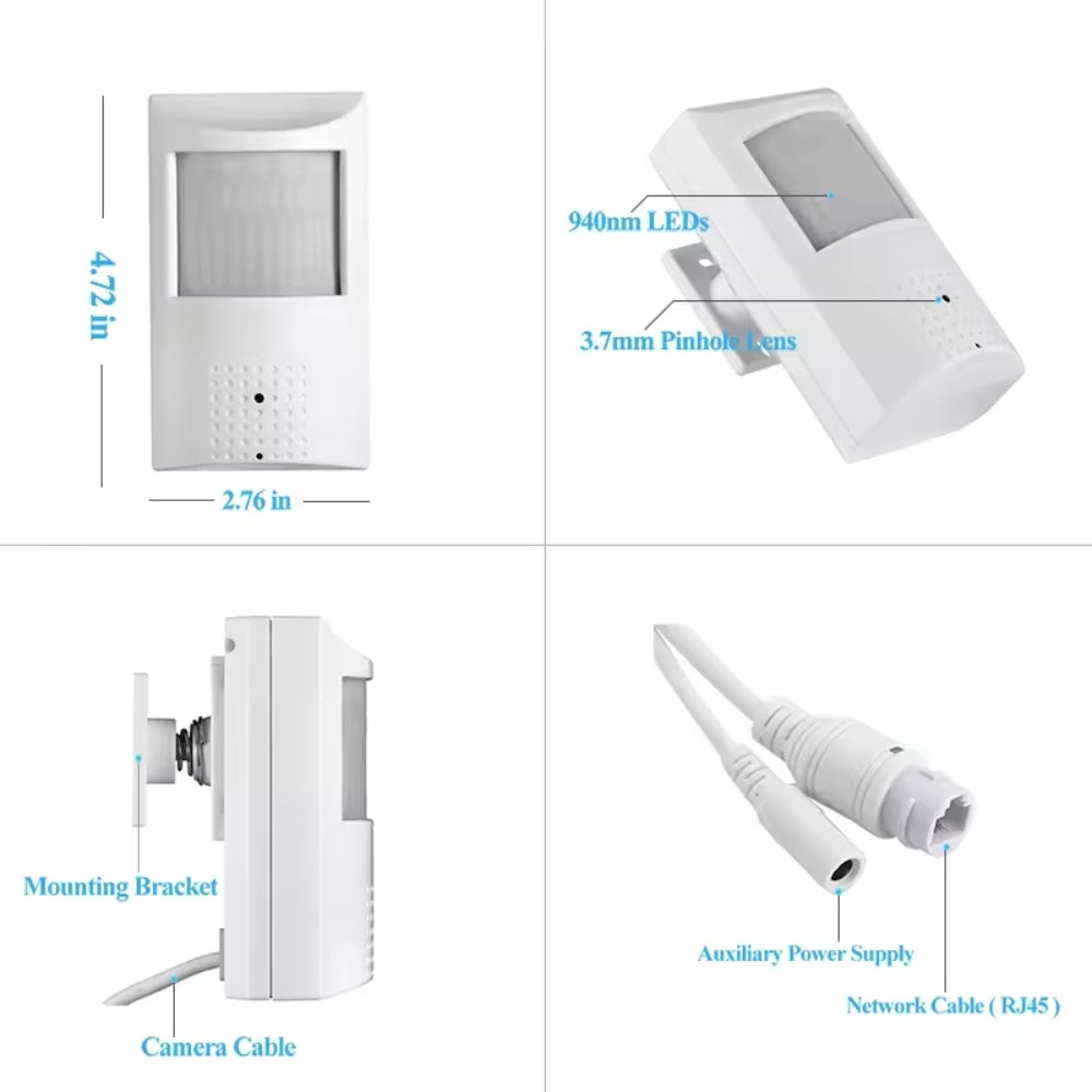 4K UHD 4G LTE Wireless Security Camera in Alarm Sensor with Night Vision & Motion Detection