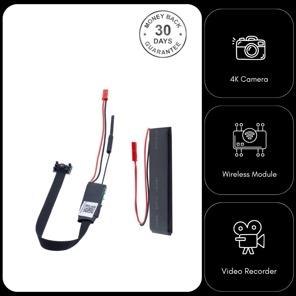 4K Ultra HD Wireless Wi-Fi Camera Module 1080p Video/Audio Recorder on LookCamPro App