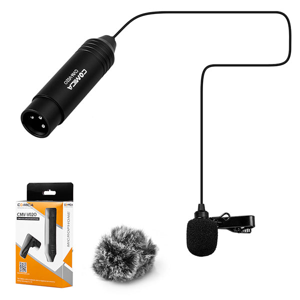 Comica XLR Microphone 48v Phantom Power Lavaliere Omnidirectional or Unidirectional