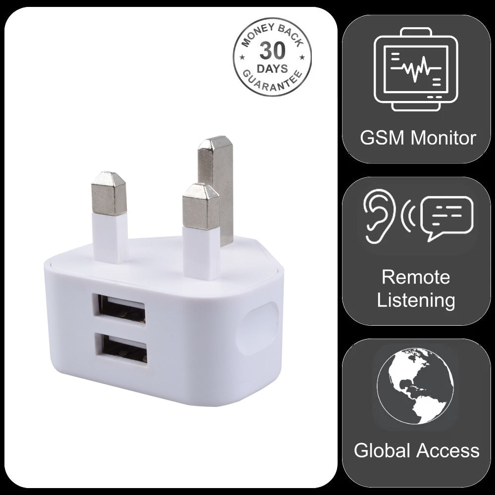 Audio Listening Sound Recorder & Wireless GSM Bug In Fully Functional USB Phone Charger