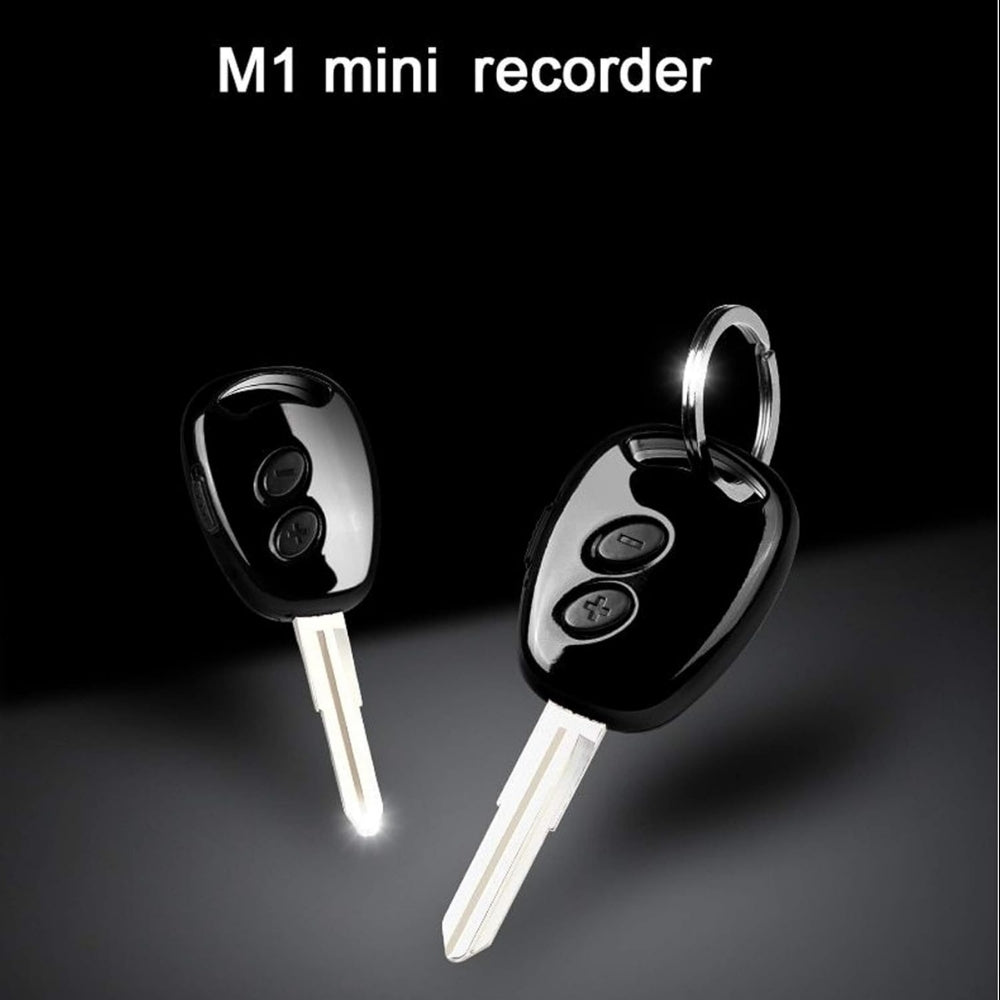Car Key Voice Recorder Sound Activated 38 Hour Battery 1536kbps .WAV Audio Format