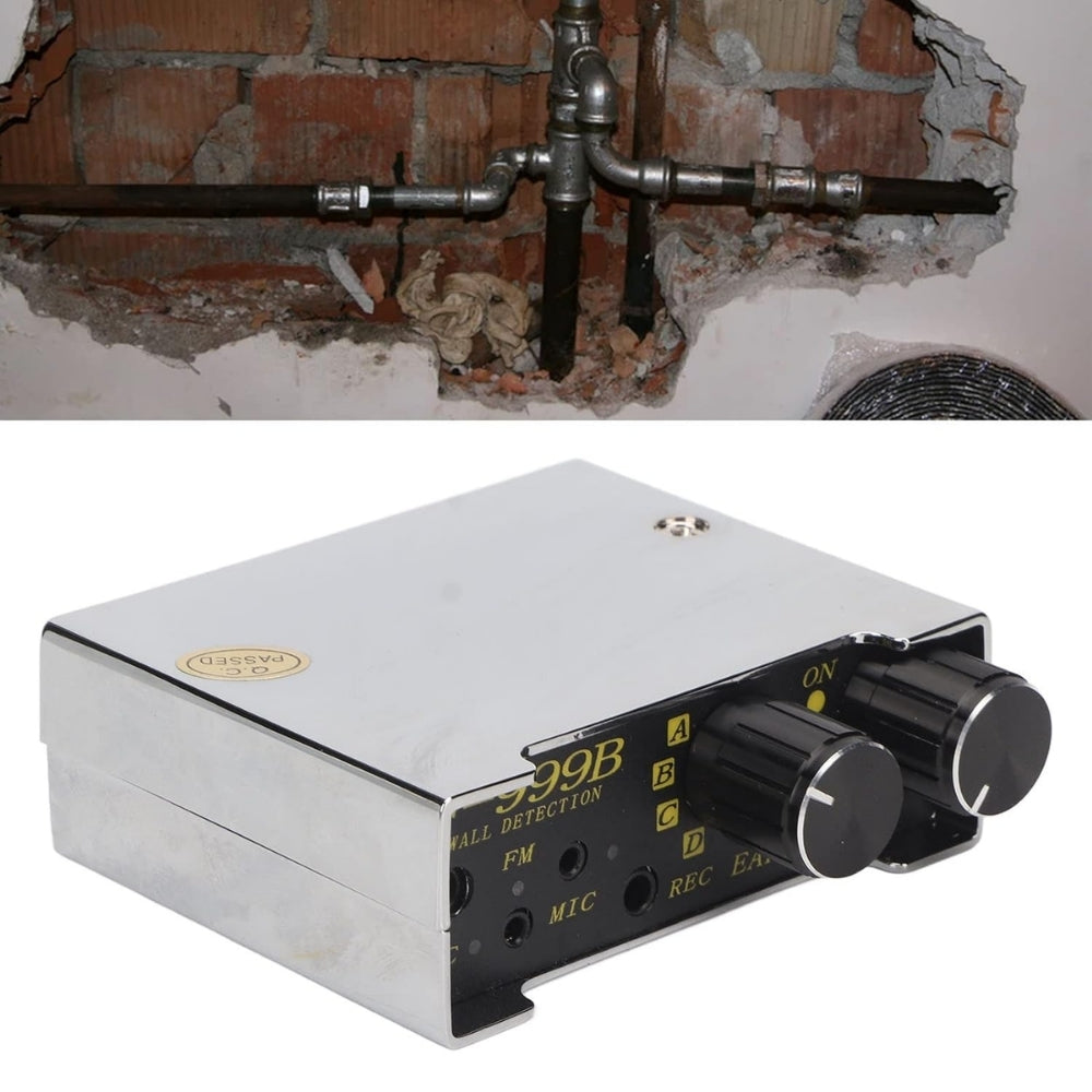 F999B Listen Through Wall Microphone Amplifier System with Contact and Probe Key Hole Mic