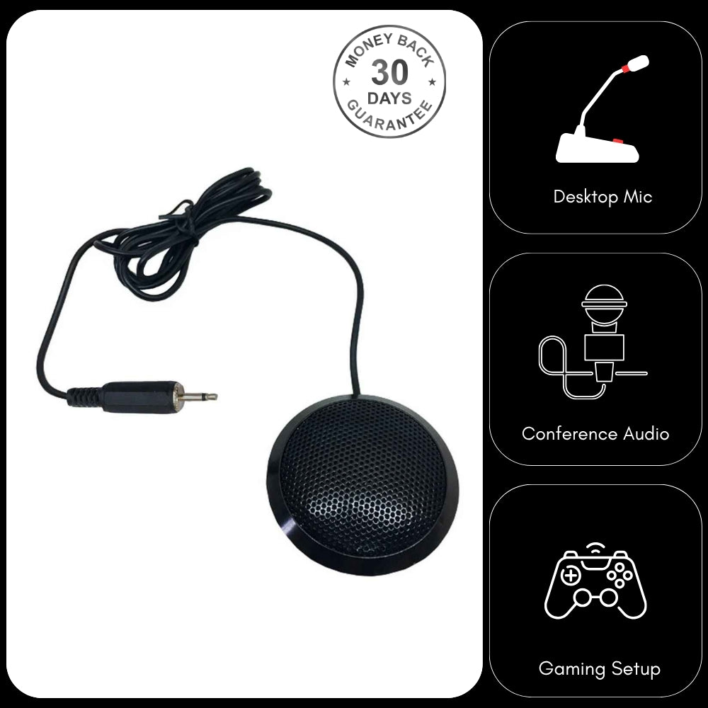Desktop Boundary Microphone USB 3.5mm XLR PC Gaming Meetings Vlog Interviews Conference calls