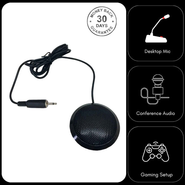 Desktop Boundary Microphone USB 3.5mm XLR PC Gaming Meetings Vlog Interviews Conference calls