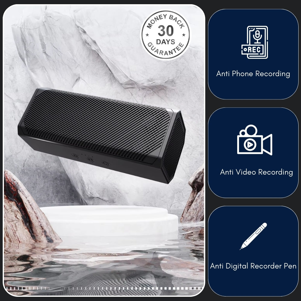 F-16 Anti Recorder Microphone Ultrasound Wave Generator Stops Phone Recording Listening Devices