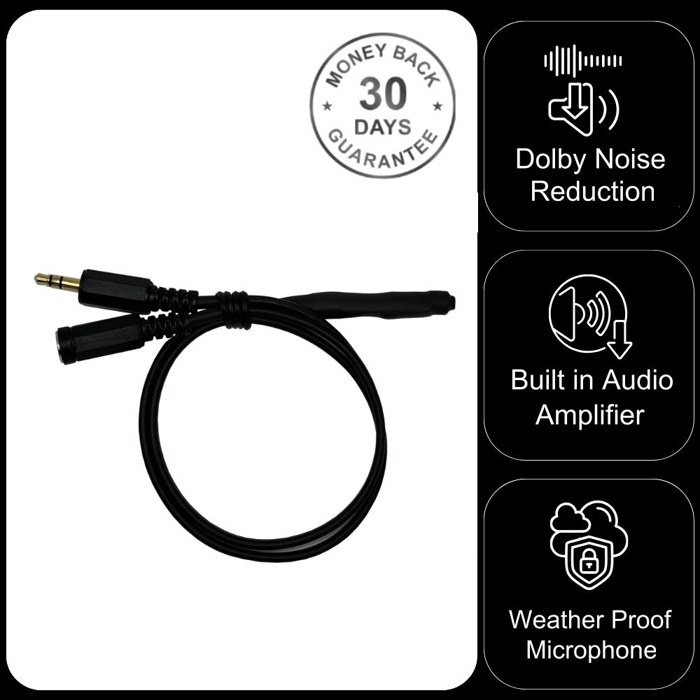 CCTV Microphone for IP Camera 3.5mm Jack Plug Audio Input & 2.1mm DC plug 6-12V input