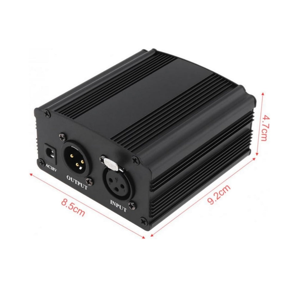 Single Channel Mini 48V Power Supply For Phantom Powered Condenser Microphone