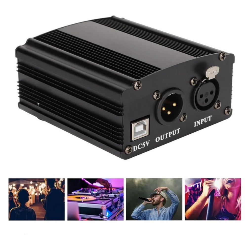 Single Channel Mini 48V Power Supply For Phantom Powered Condenser Microphone