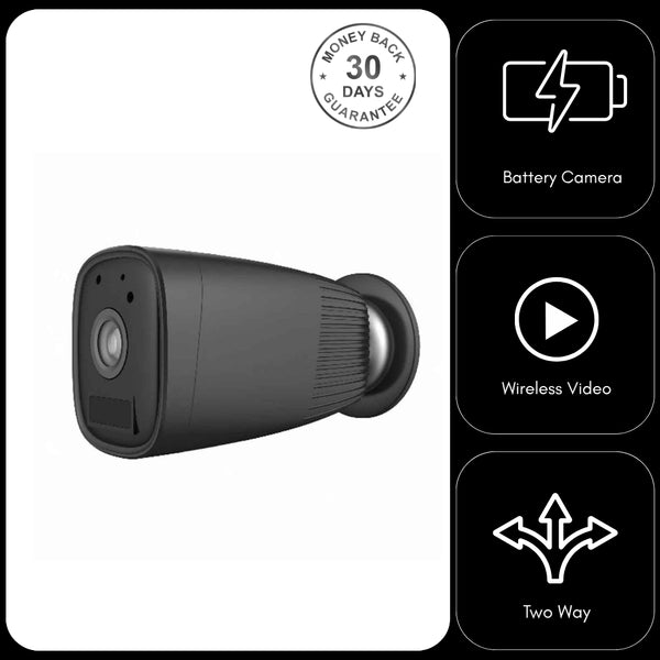 6 Month Battery Power Wire Free Wireless Wifi Video Camera Recorder 2 Way Audio Ubox App
