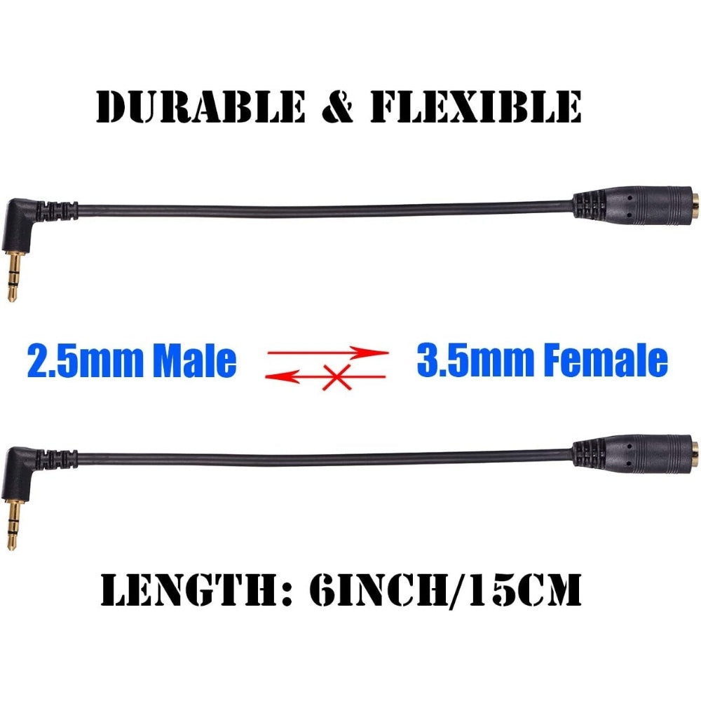 TRRS 4 Pole Female Jack To TRS 3 Pole Male 3.5mm Headset Microphone Adapter Converter