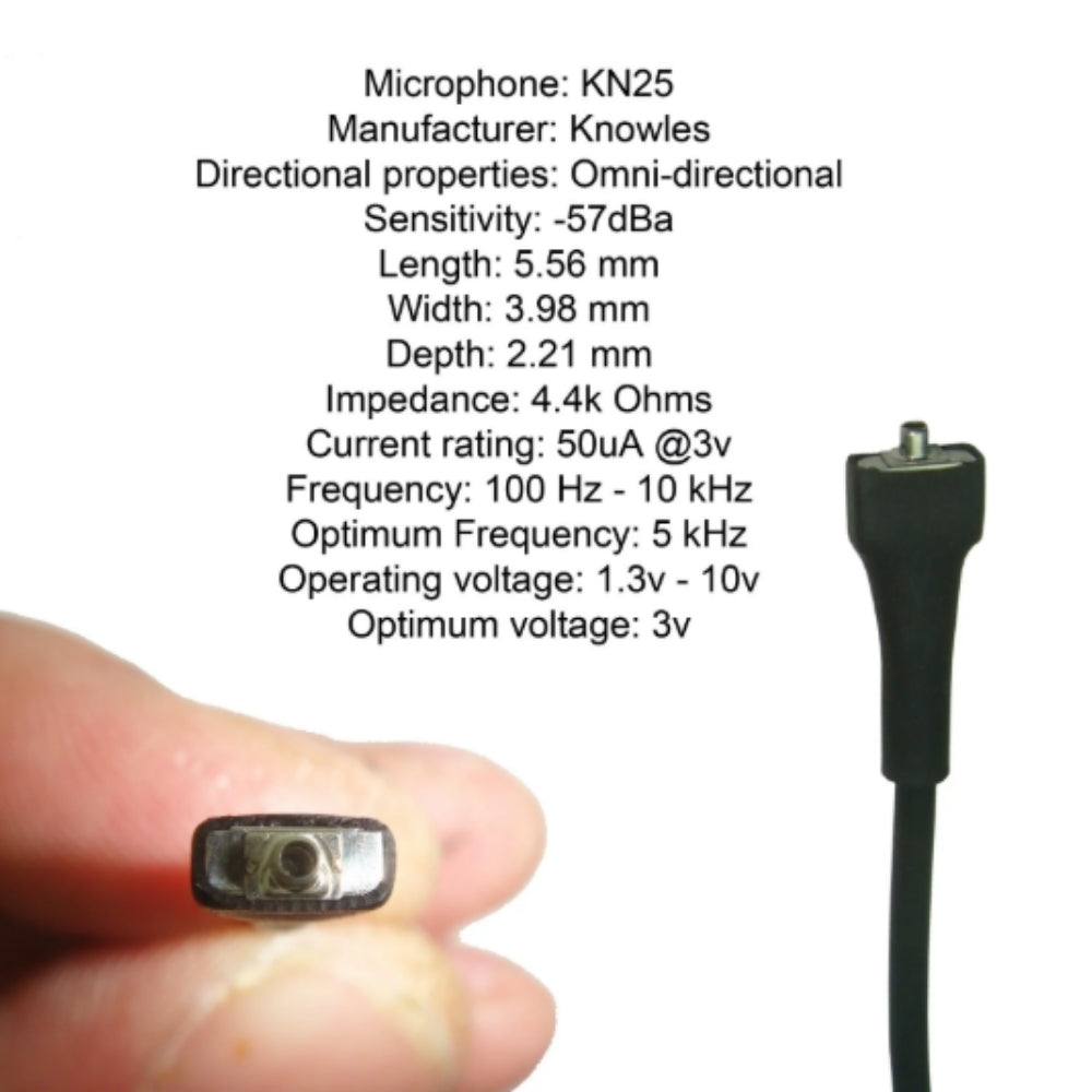 Knowles Ultra Miniature Lavaliere Microphone for Body-Pack Transmitters Premium Sound Quality Noise Cancelling Mic
