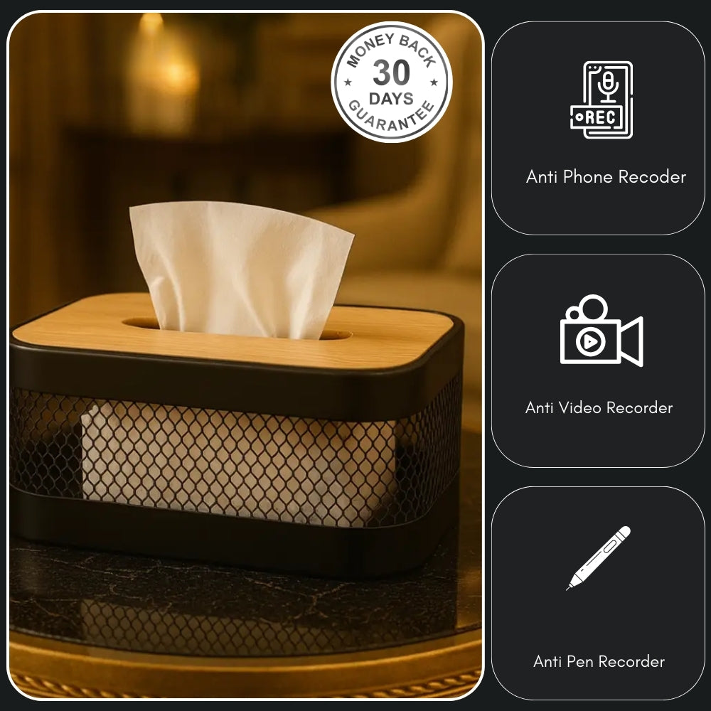 F-18 Anti Recording Microphone Ultrasonic Sound Wave Generator Stop Eavesdropping Listening Device