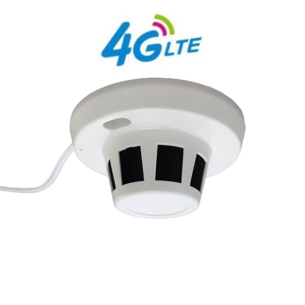 Wireless 4G Camera in Smoke Alarm 5MP 4K UHD Video Recorder Live View on CamHi Pro App