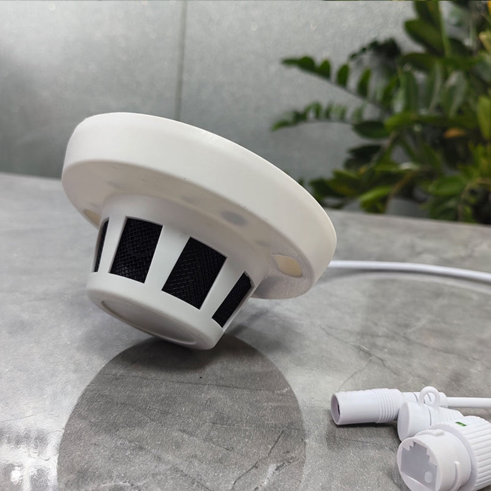 Wireless 4G Camera in Smoke Alarm 5MP 4K UHD Video Recorder Live View on CamHi Pro App