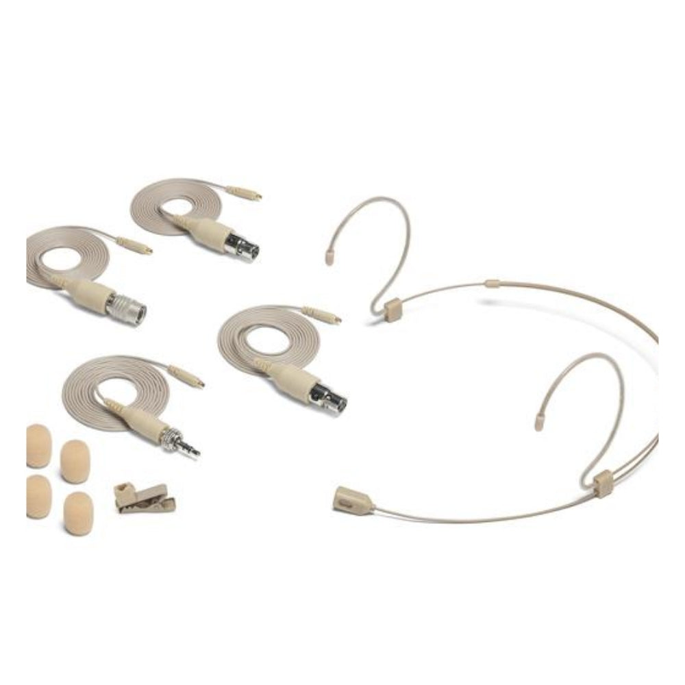 Lectrosonics Head Worn Microphone Beige Double Ear Hook for Body Pack Transmitter Lemo 3 / 5 Pin Mini XLR