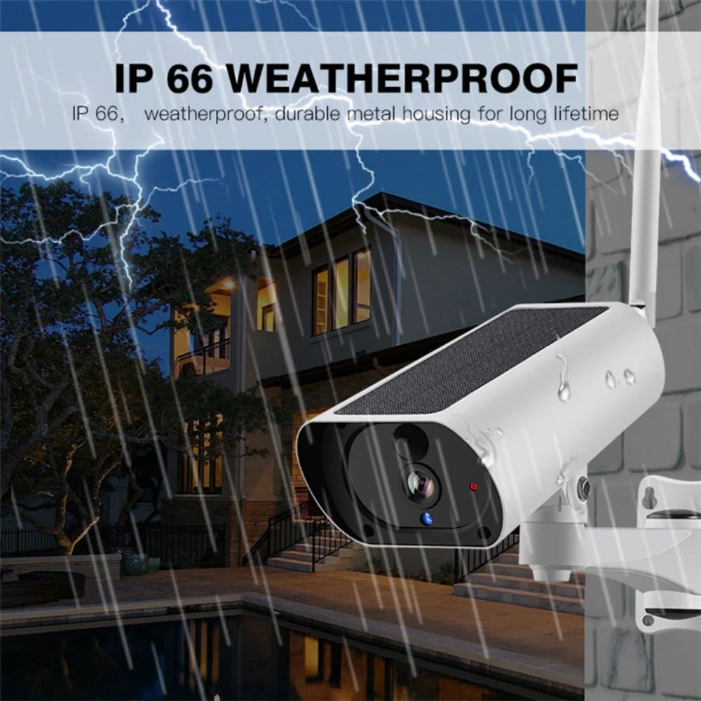 4G Solar Power Camera 1080p HD Video Recorder uBox App Push Notification Alert