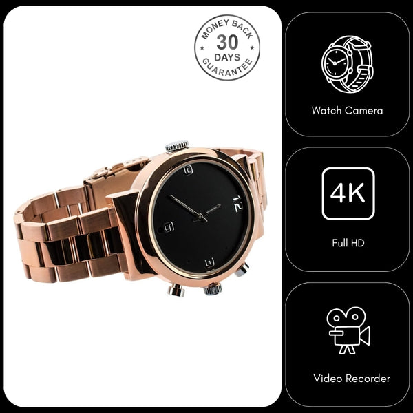 Video Watch Camera 1080p Full HD Video/Audio Recorder 12MP Photo 32GB Memory