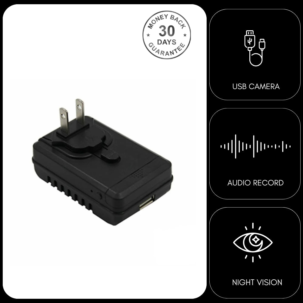 USB Phone Charger Camera Full HD 1080p Video Recorder DVR