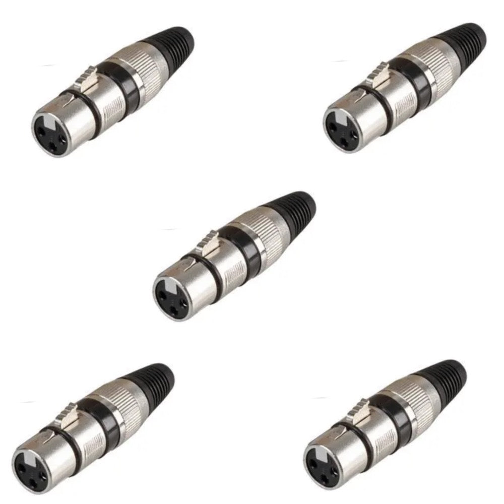 3 Pin XLR Male Female Connector Plug XLR3M XLR3F For Microphone Cable on Amplifier Mixer