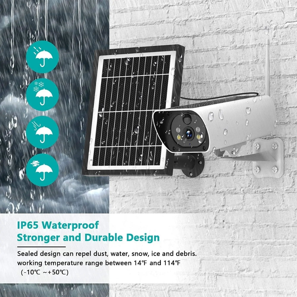 Y9 Wireless 4G Wifi Solar Power Wire Free Video Camera CCTV Security All Year Round