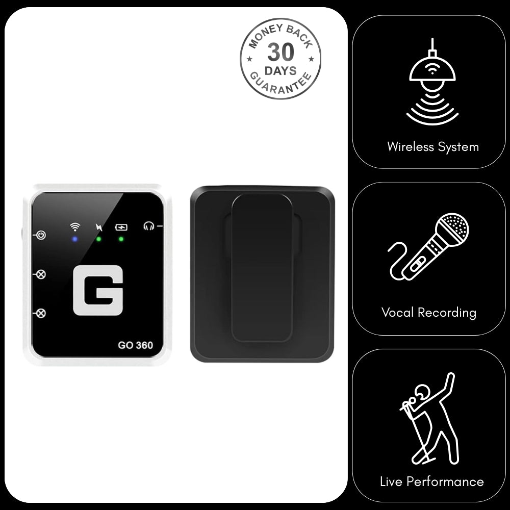 Go Pro II Wireless Microphone Transmitter System G-Mark for Interview Singing Instruments