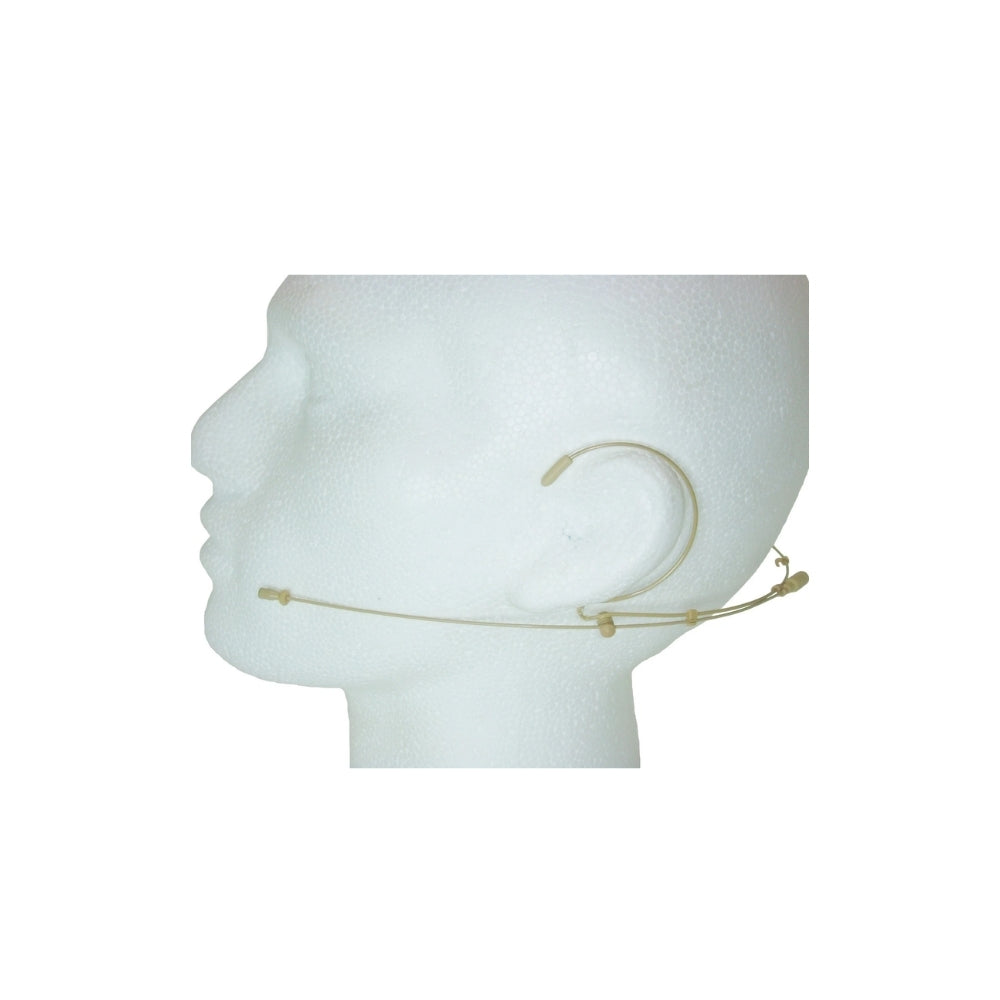 Lectrosonics Head Worn Microphone Beige Double Ear Hook for Body Pack Transmitter Lemo 3 / 5 Pin Mini XLR