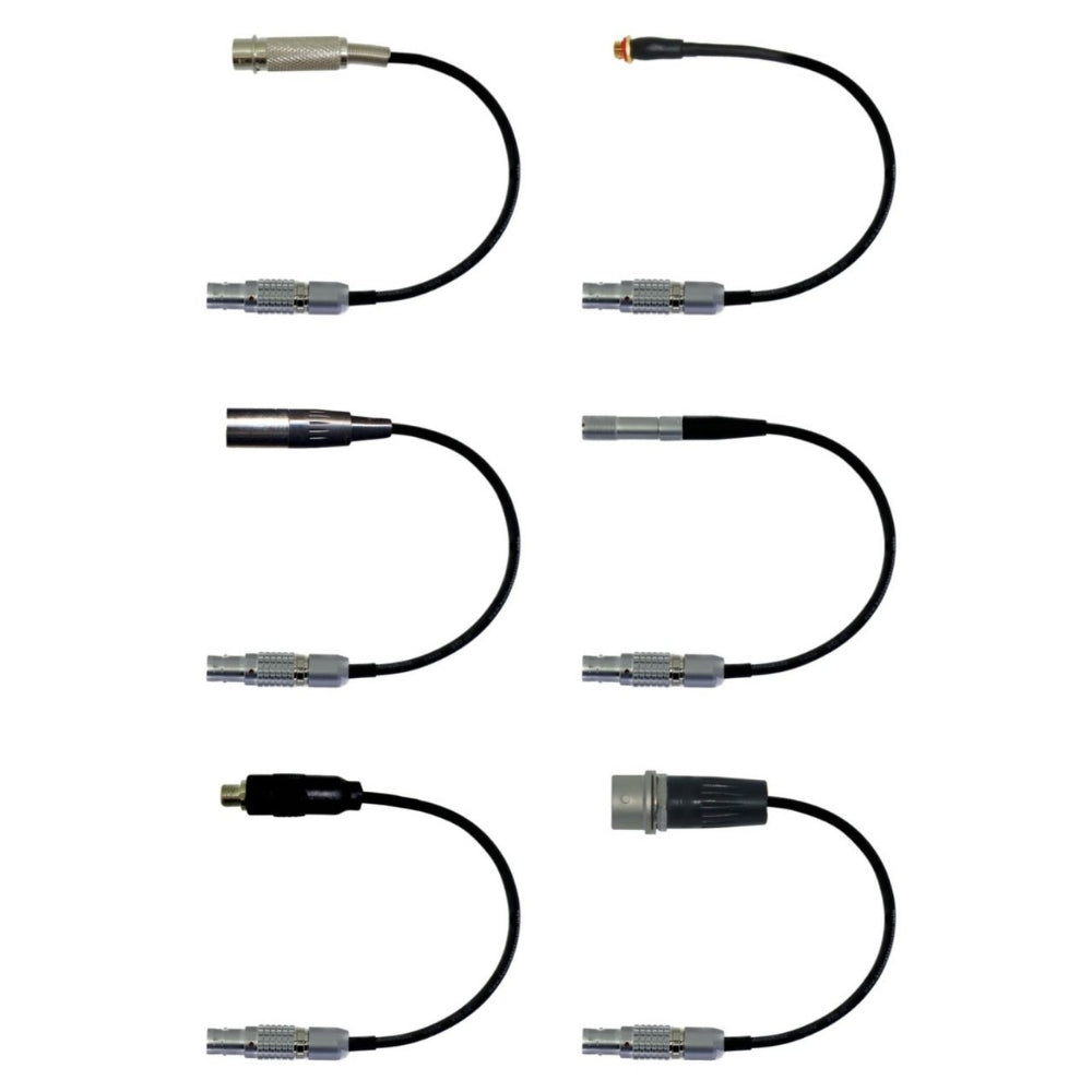 Lemo 4 Pin Microphone Adapter to Convert Lavalier Ear-hook Headworn Body-pack Transmitter Mic