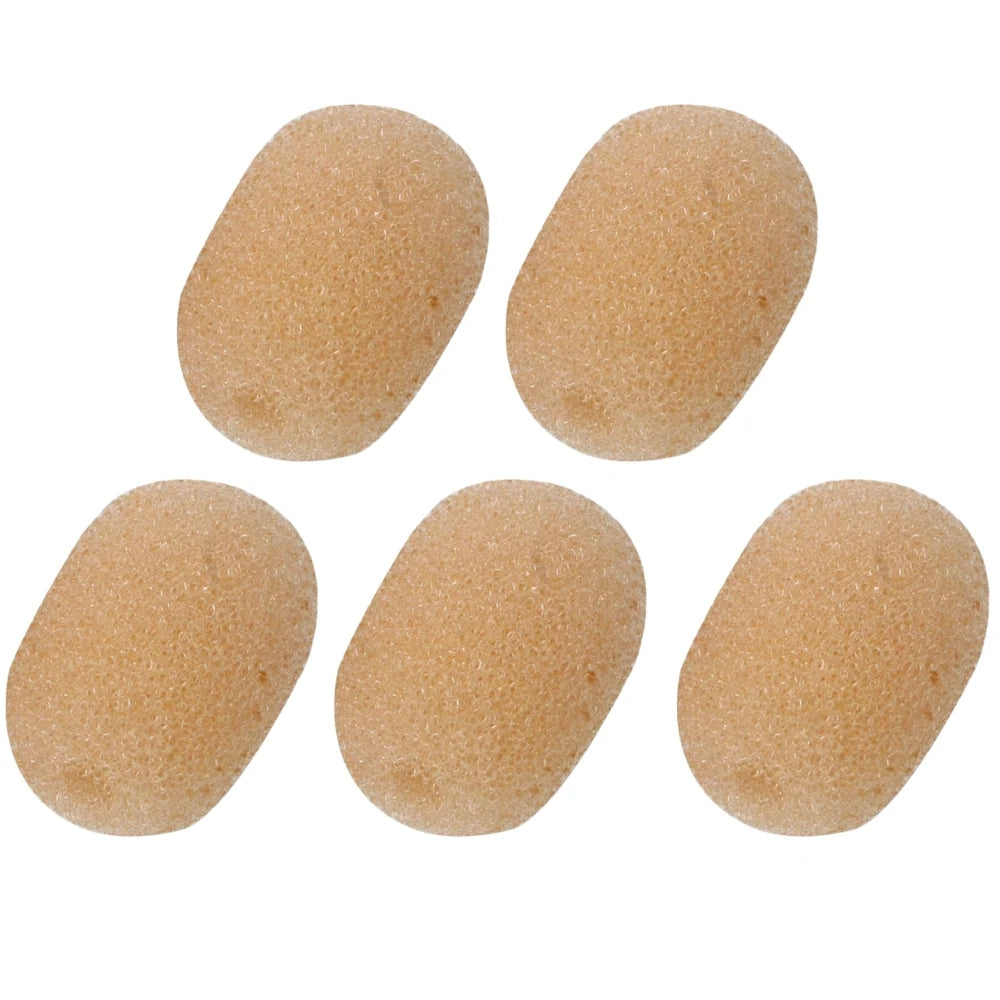 Pulse Beige Foam Windshields High Density for Ear-Hook Headset Microphones 2.5mm Diameter Pack of 5