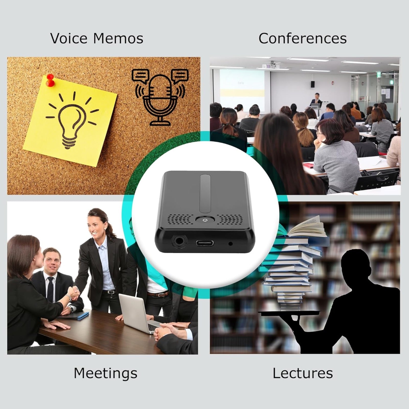 AR02 Wi-Fi Worldwide Live Streaming Audio Recorder Sound Activated Push Notification