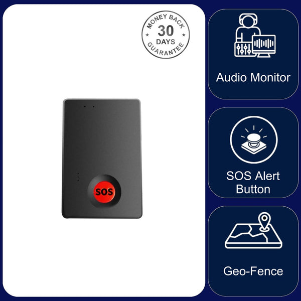 B21P 4G GPS Personal Tracker 7 Day Battery SOS button Audio Monitor Geo Fence Push Alerts