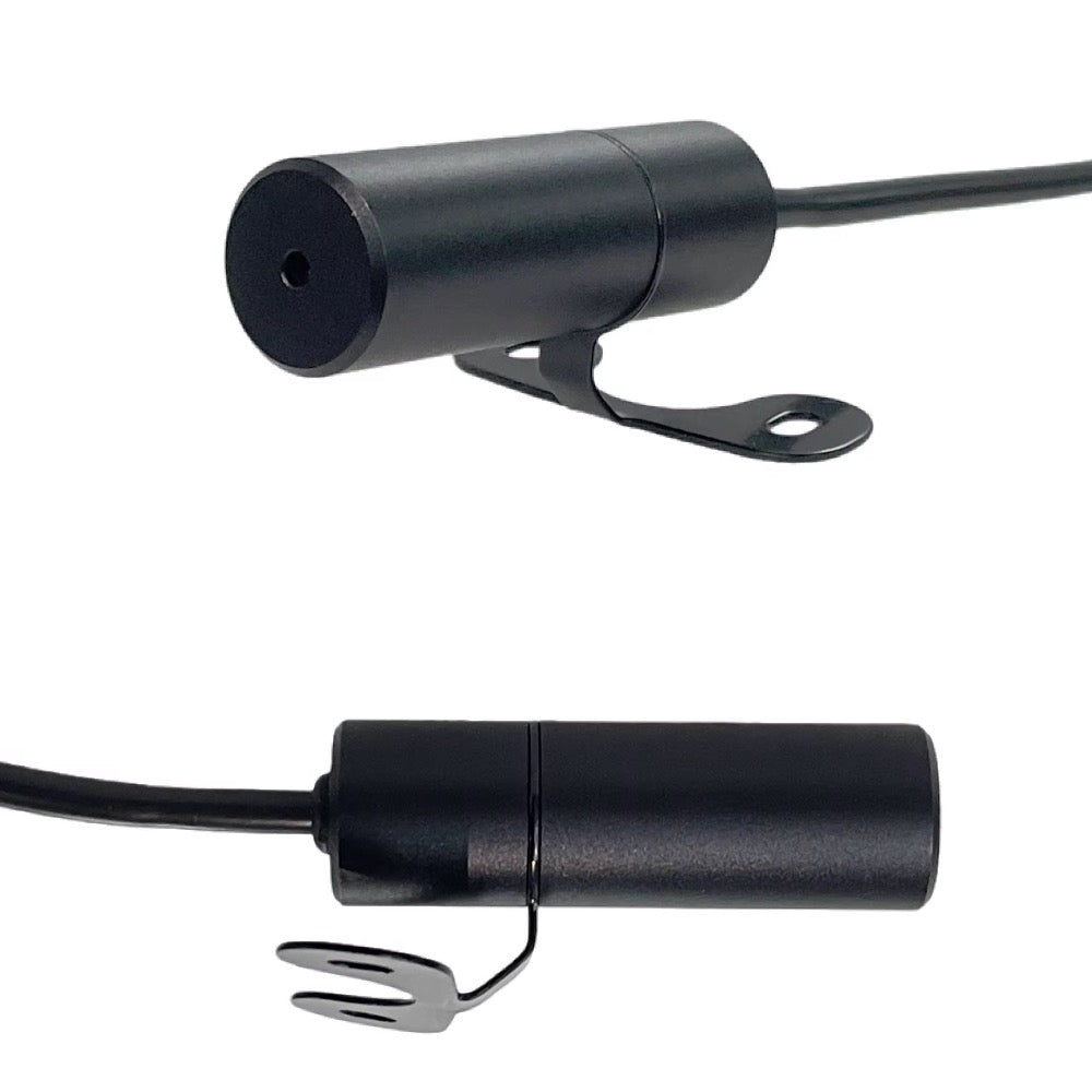 Waterproof Outdoor CCTV Microphone for IP Camera 3.5mm Jack Plug Input IP66 Rated Solid Metal Housing & Bracket