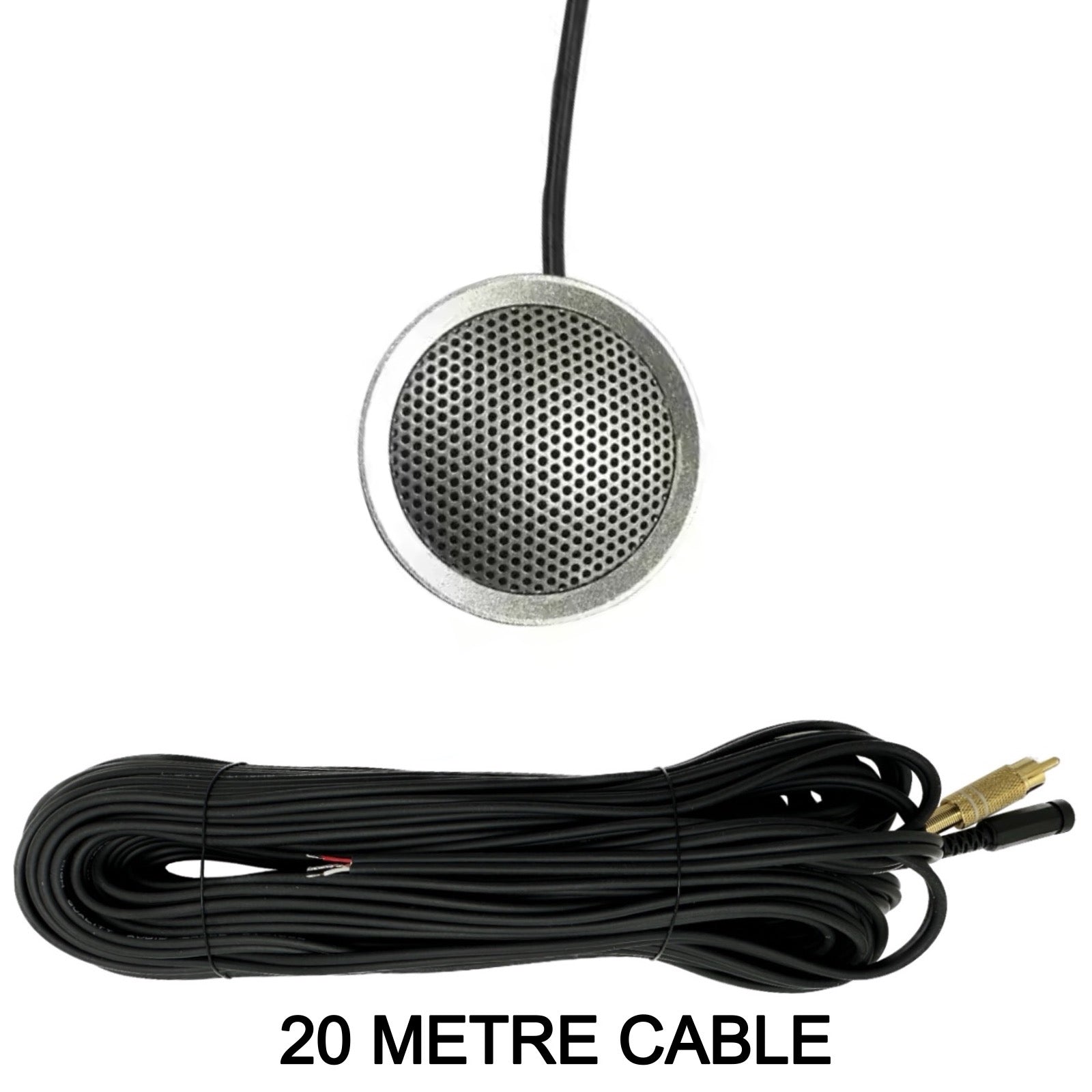CCTV Audio Microphone Outdoor Noise Reduction Sensitive Pickup Sound Monitor for Security Camera