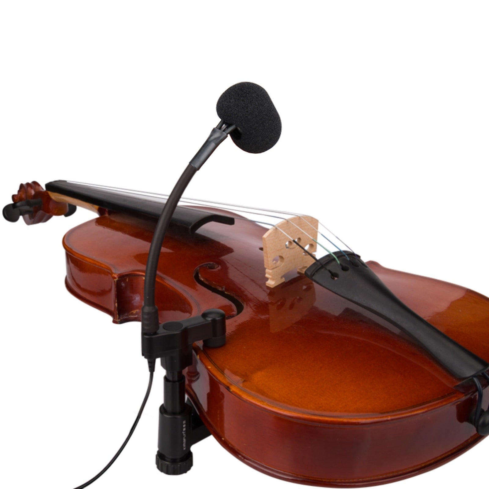 String Instrument Cardioid Microphone with Flexible Gooseneck for use with Belt Pack Transmitters