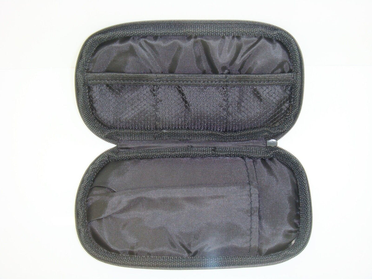 Black PVC Microphone Carry Case for Single Ear Lavaliere Lapel 18cm x 10cm x 1cm