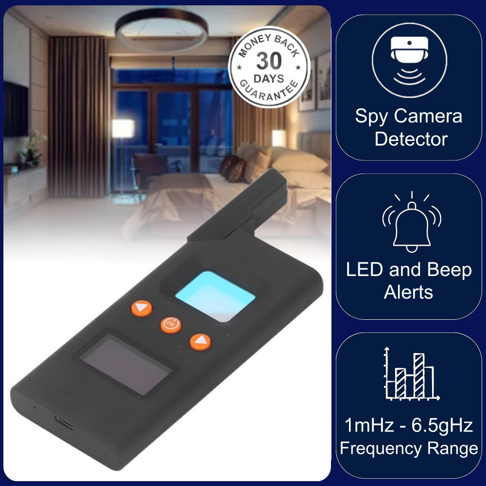 RFD-618 Signal Detector Anti-Spy Camera GPS Tracker Finder Infrared Scanner Signal Detection