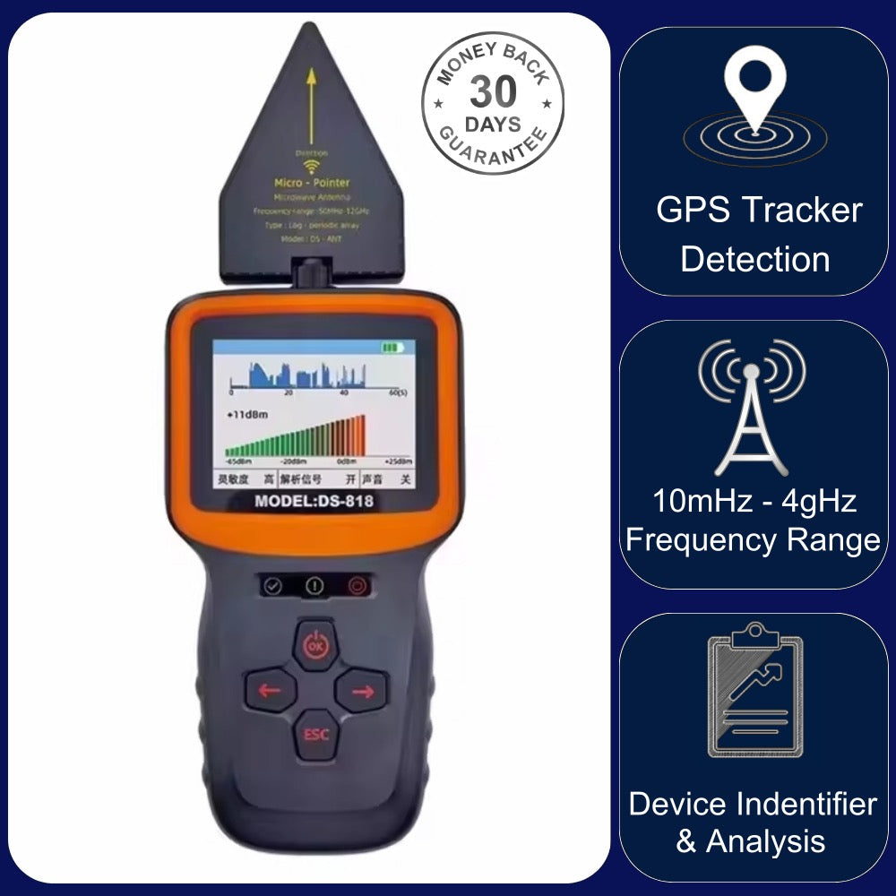 DS-818 Professional Anti-Spy Bug Detector find Wifi Camera GPS Tracker GSM Audio RF Signal