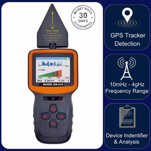 DS-818 Professional Anti-Spy Bug Detector find Wifi Camera GPS Tracker GSM Audio RF Signal