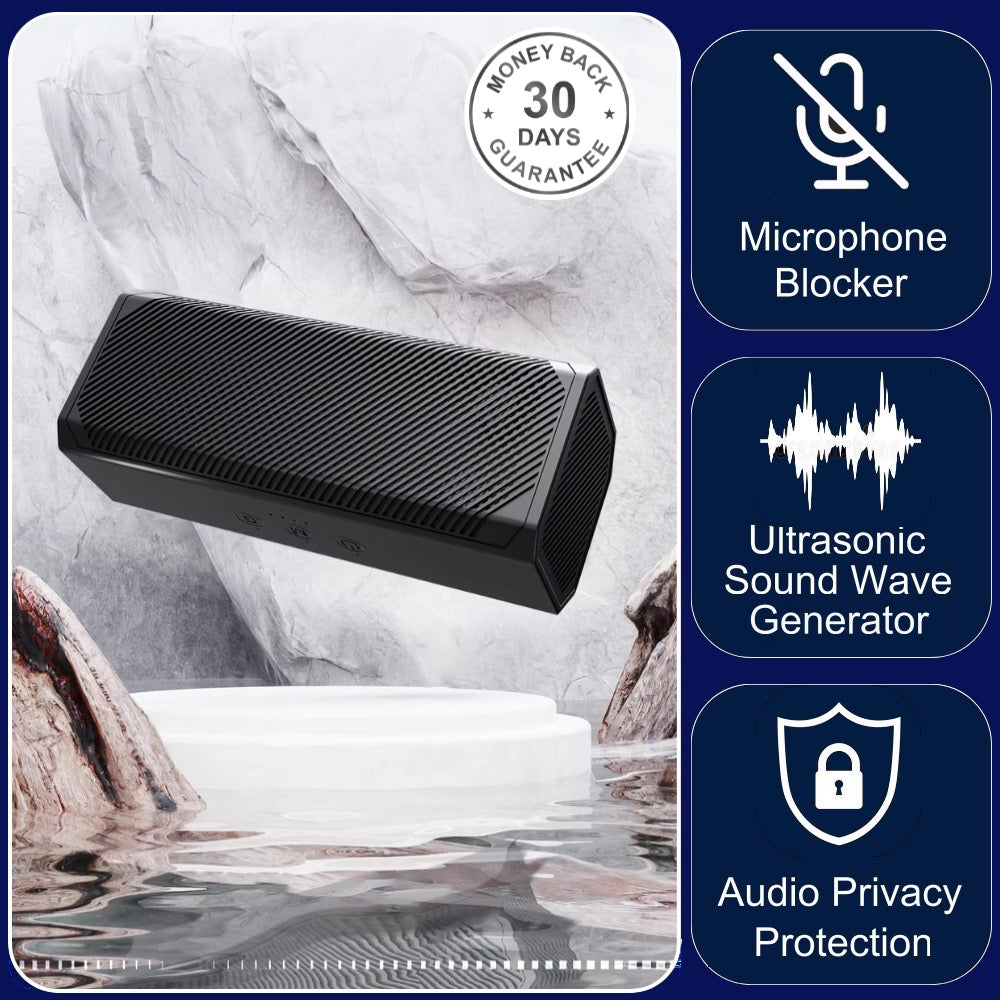 F-16 Anti Recorder Microphone Ultrasound Wave Generator Stops Phone Recording Listening Devices