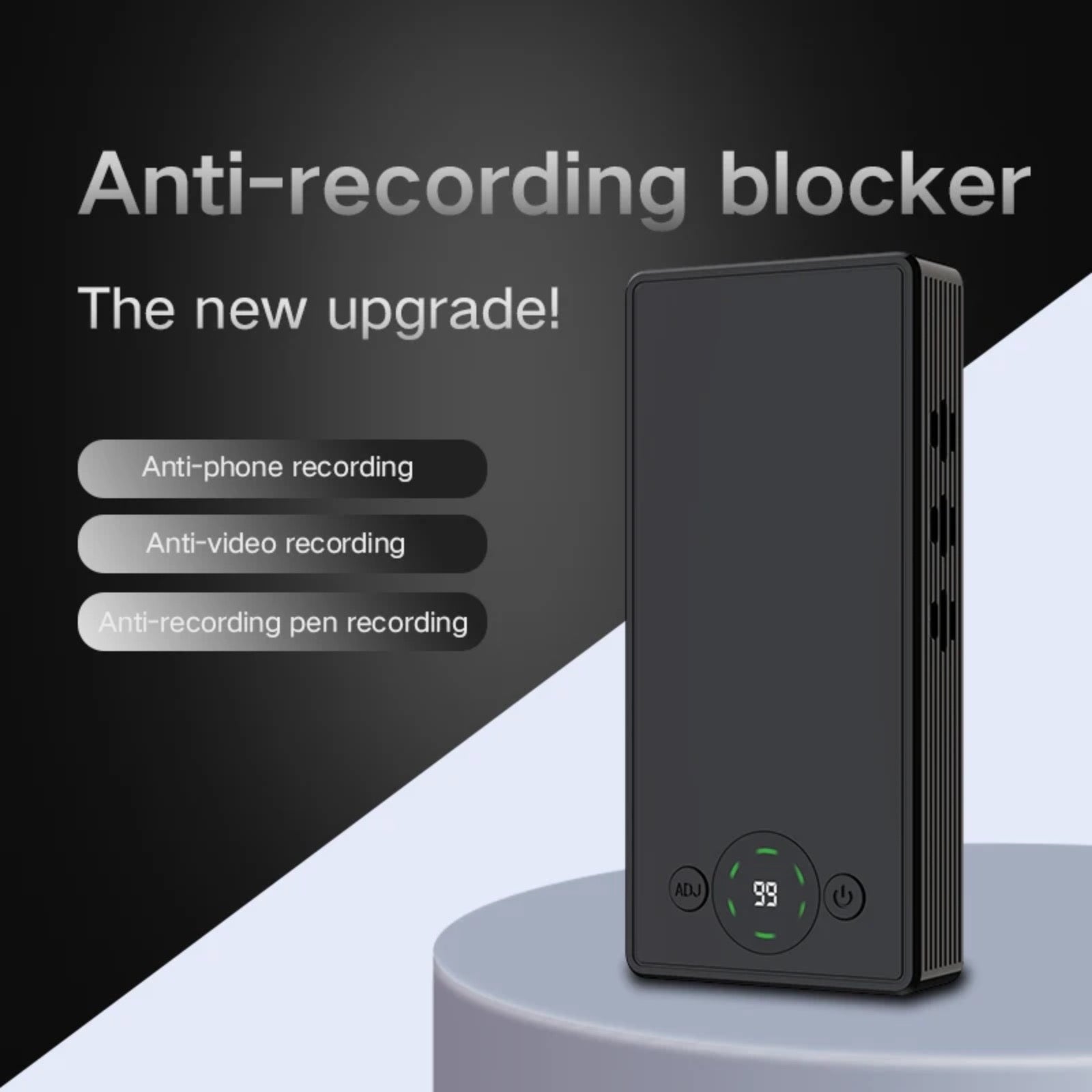 F-10 Portable Anti Recording Ultrasonic Sound Wave Generator Stop Microphone Recorder  Eavesdropping  Listening Device
