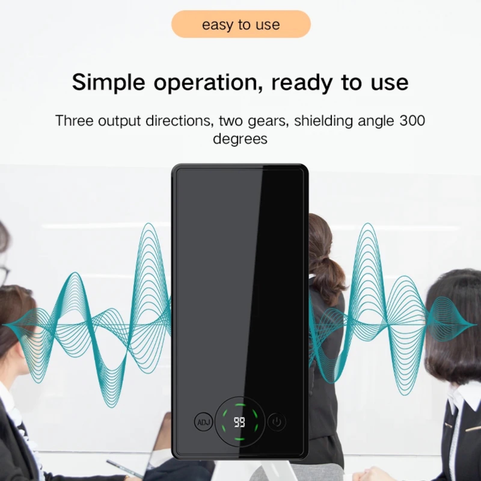 F-10 Portable Anti Recording Ultrasonic Sound Wave Generator Stop Microphone Recorder  Eavesdropping  Listening Device