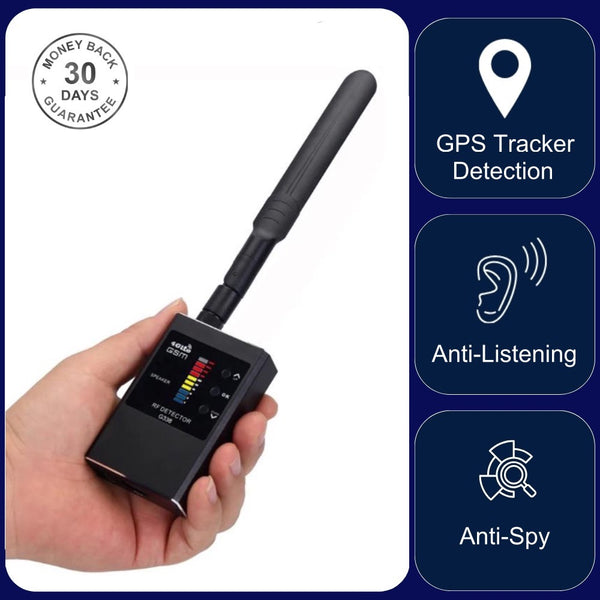 Anti-Spy Bug Detector Pocket Sized Wireless RF Frequency Scanner Sweeper GSM CDMA GPS Tracker Finder