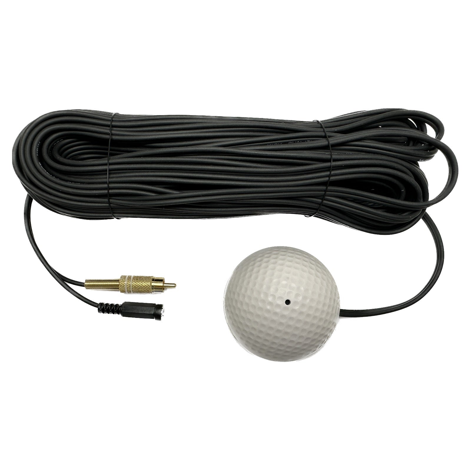 Waterproof CCTV Audio Microphone Cable Premium Quality Sound RCA Phono Output 2.1mm DC Input