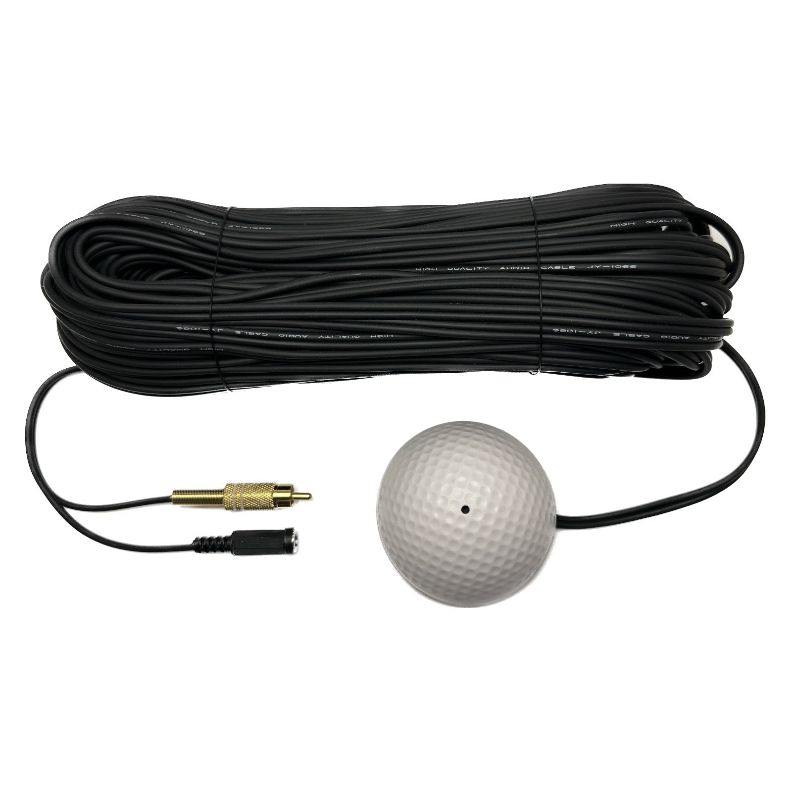 Waterproof CCTV Audio Microphone Cable Premium Quality Sound RCA Phono Output 2.1mm DC Input