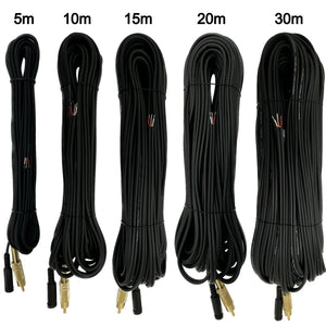 Outdoor Waterproof CCTV Microphone Long Cable RCA Phono Output 2.1mm 12v DC Input