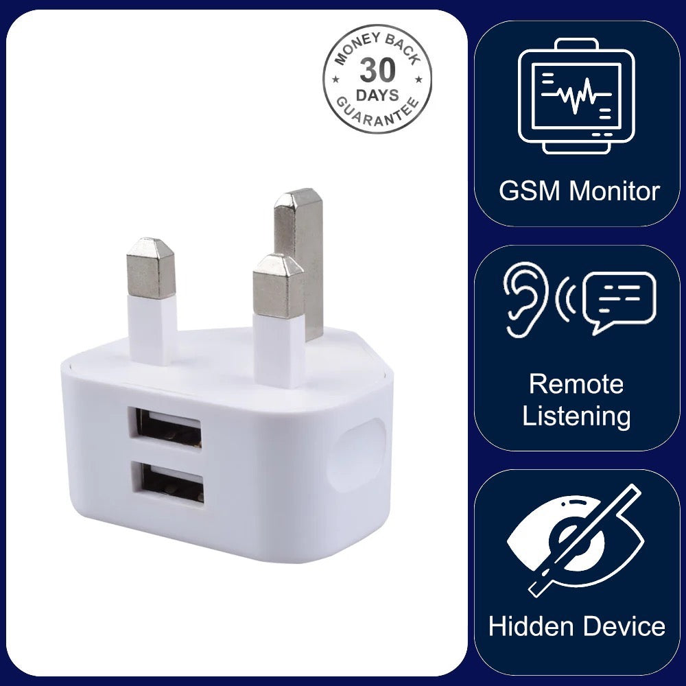 Audio Listening Sound Recorder & Wireless GSM Bug In Fully Functional USB Phone Charger